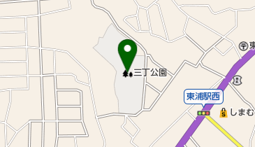 トーエイ三丁公園の地図画像