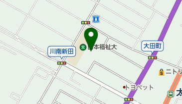 大田公園の地図画像