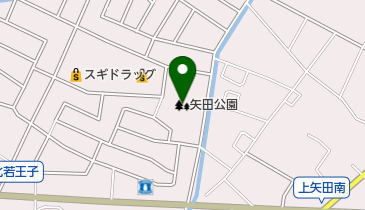 矢田公園の地図画像