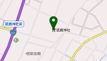 砥鹿神社結婚式場の地図画像