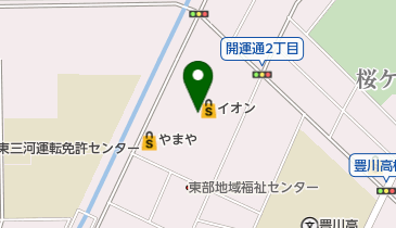 イオン豊川開運通店の地図画像