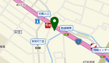 ジャガー・アプルーブド岡崎の地図画像