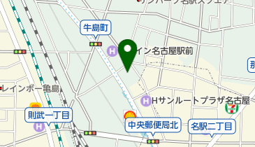 ジャパンレンタカー名駅前北の地図画像