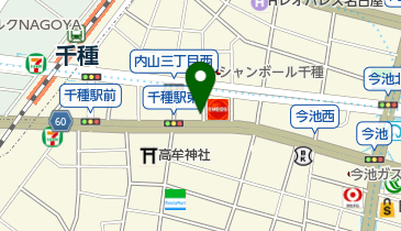 ジャパンレンタカー今池の地図画像