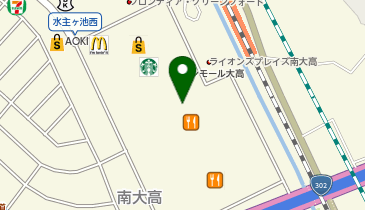 3COINS+plusイオンモール大高店の地図画像