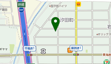 ニコニコレンタカー名古屋汐田町店の地図画像