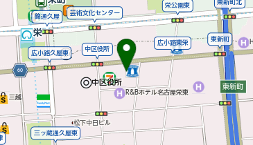 快活CLUB栄広小路店の地図画像