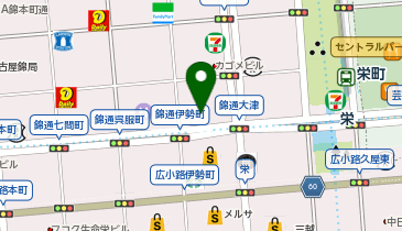快活CLUB名古屋錦店の地図画像