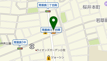 ゆず庵小牧店の地図画像