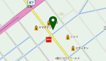 ゆず庵豊川店の地図画像