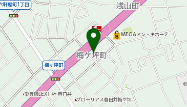 ゆず庵春日井店の地図画像