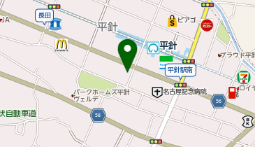 ゆず庵名古屋平針店の地図画像