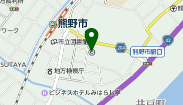 熊野市役所の地図画像