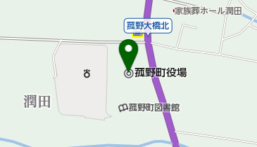 菰野町役場の地図画像