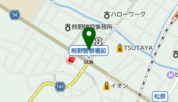 熊野警察署の地図画像