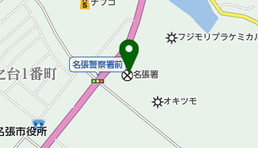 名張警察署の地図画像