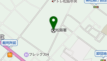 松阪警察署の地図画像