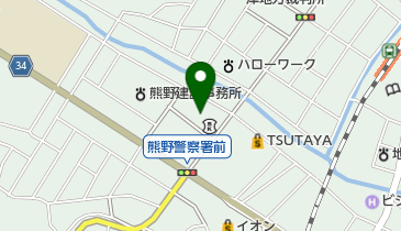 熊野保健福祉事務所の地図画像