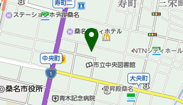 桑名市精儀まちづくり拠点施設の地図画像