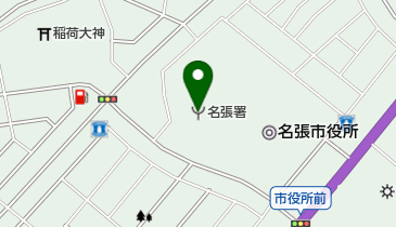 名張消防署の地図画像