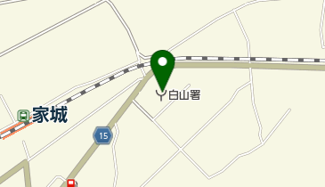 津市白山消防署の地図画像