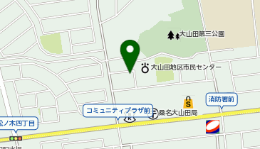 桑名市消防署大山田分署の地図画像