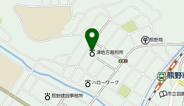 津家庭裁判所熊野支部の地図画像