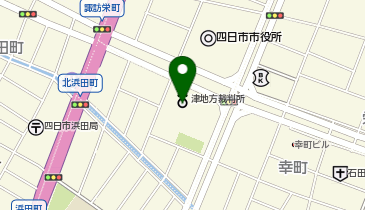 津家庭裁判所四日市支部の地図画像