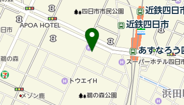 かんぽ生命保険三重支店の地図画像