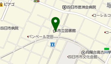 四日市市立図書館点字・録音資料室の地図画像