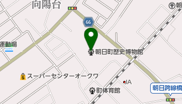 朝日町歴史博物館の地図画像
