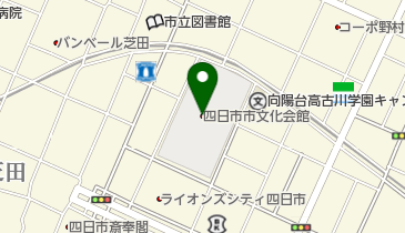 四日市市文化会館の地図画像