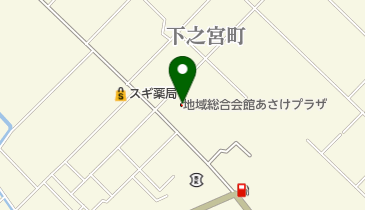 四日市地域総合会館あさけプラザの地図画像