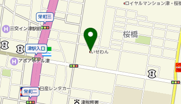 三重県教育文化会館の地図画像