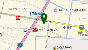 ベルコシティホール四日市の地図画像