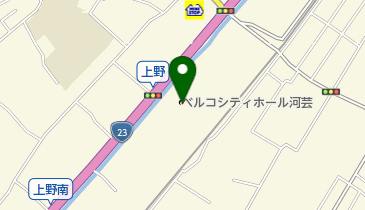 ベルコシティホール河芸の地図画像
