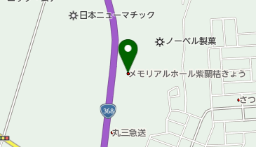 メモリアルホール紫蘭桔きょうの地図画像