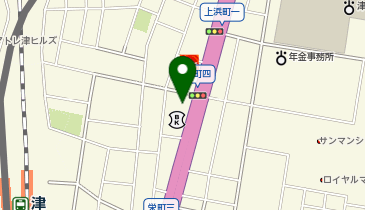 中部経済新聞社三重支社の地図画像