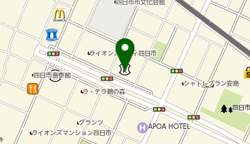 北伊勢上野信用金庫中部支店の地図画像