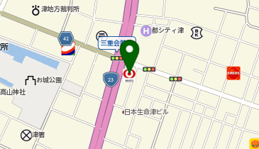 三菱UFJ銀行松阪支店の地図画像