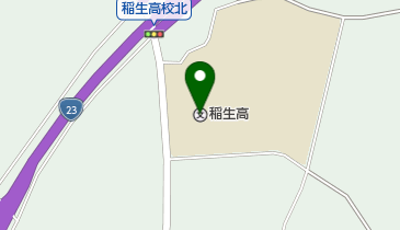 三重県立稲生高校の地図画像