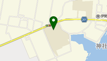 伊勢市立港中学校の地図画像
