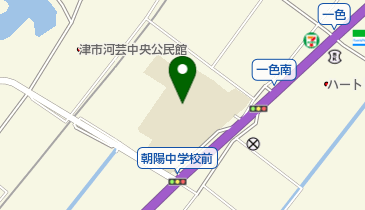 津市立朝陽中学校の地図画像