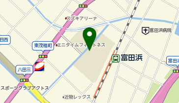 四日市市立富田中学校の地図画像