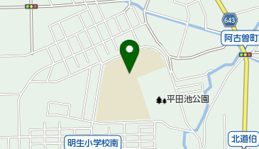 鈴鹿市立明生小学校の地図画像