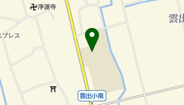 津市立雲出小学校の地図画像