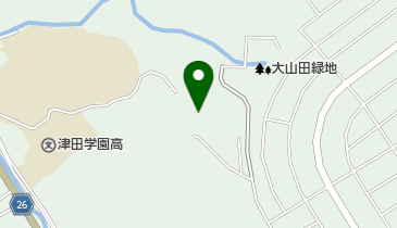 津田大山田幼稚園の地図画像