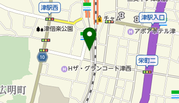 eisu高校部津駅前校の地図画像