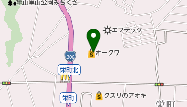 オークワ亀山店の地図画像