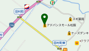 オークワ松阪田村店の地図画像